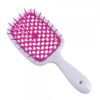  Зображення Janeke Superbrush the original гребінець продувна, щітка для волосся білого кольору з фуксією 